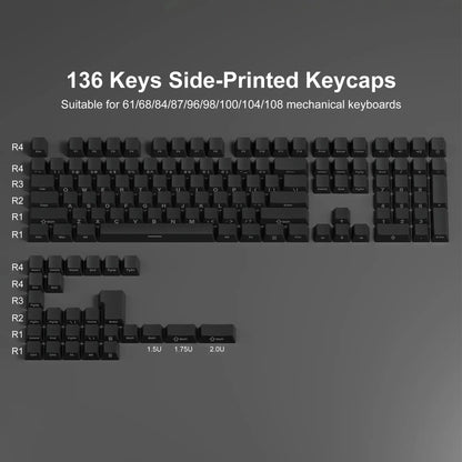 Conjunto de Keycaps Gradient Side-Print