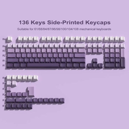 Conjunto de Keycaps Gradient Side-Print