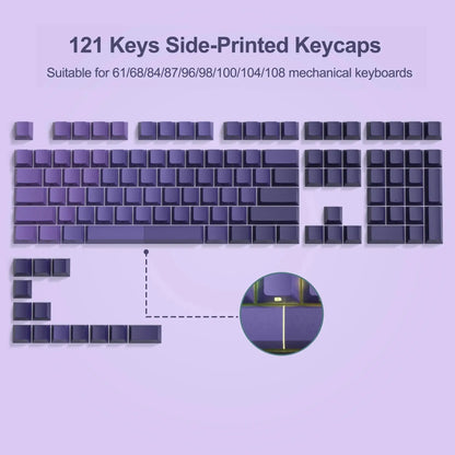 Conjunto de Keycaps Gradient Side-Print