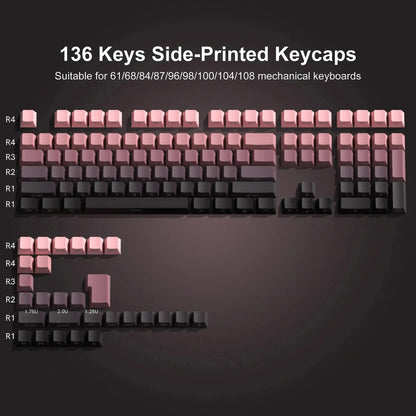 Conjunto de Keycaps Gradient Side-Print