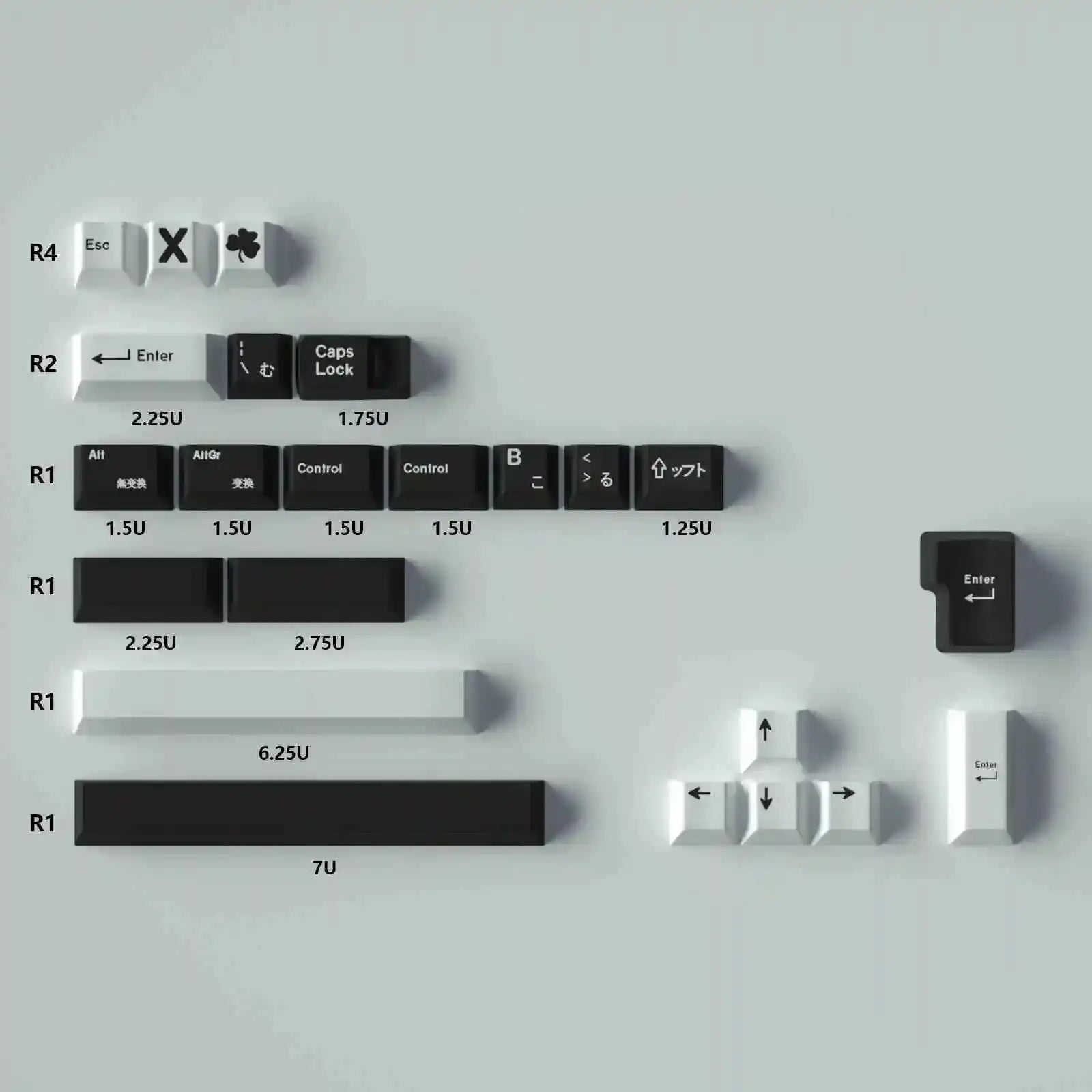 Juego de teclas japonesas