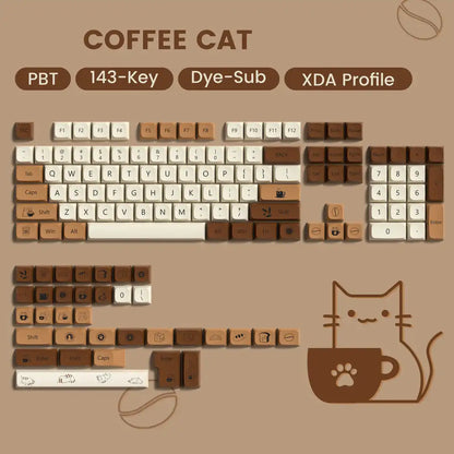 Conjunto de Keycaps NekoCoffe