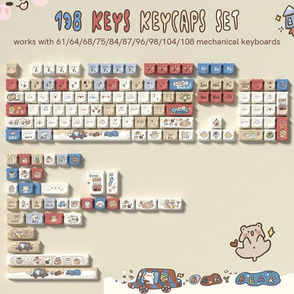 Conjunto de Keycaps NekoCoffe