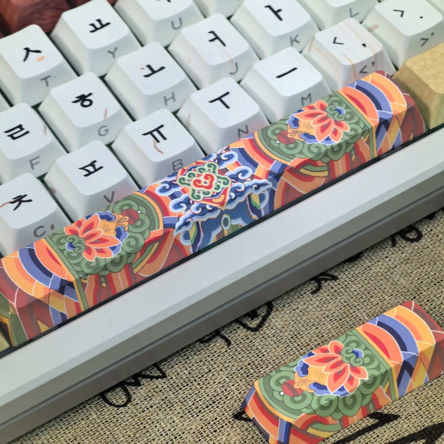 Conjunto de Keycaps Retro Coreanos