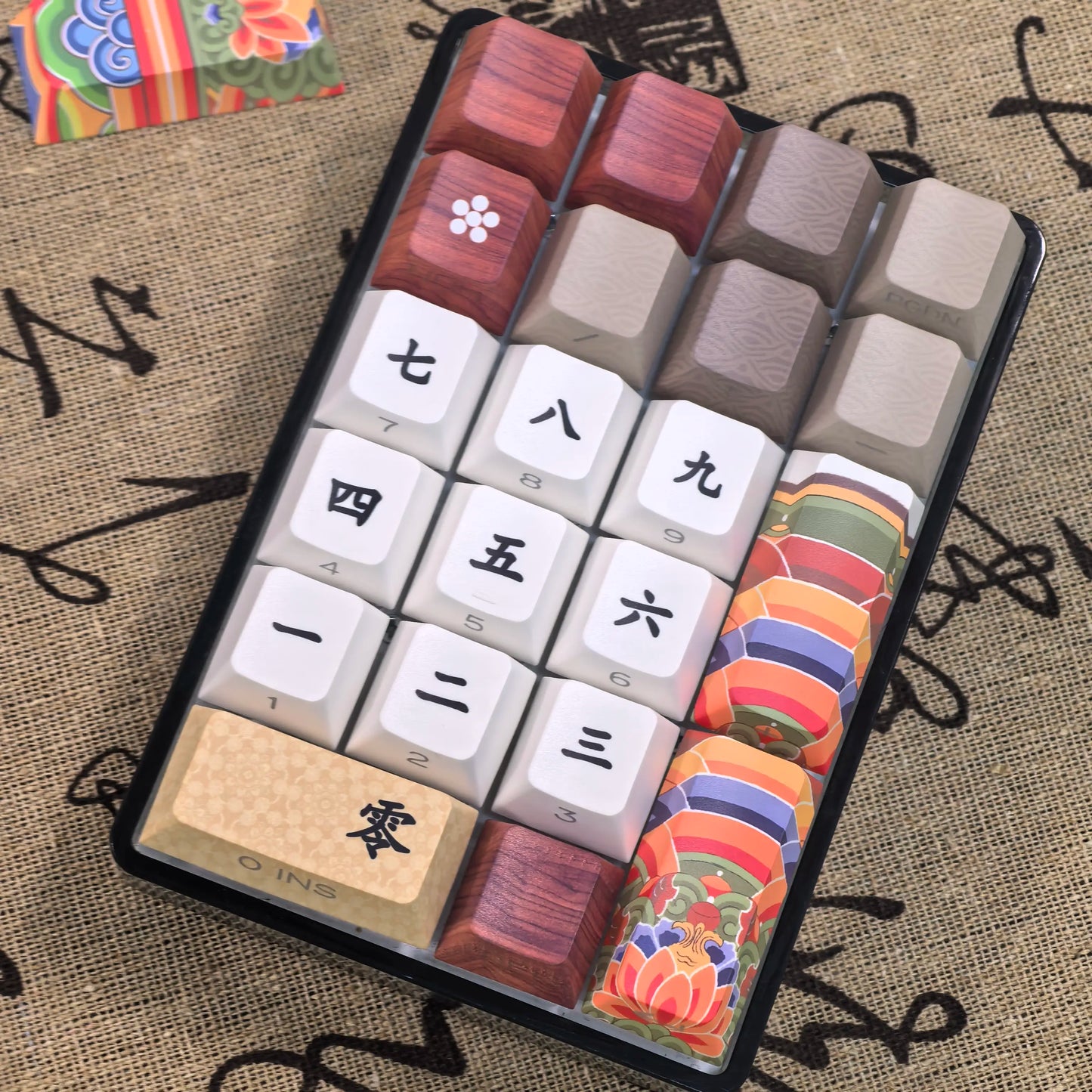 Conjunto de Keycaps Retro Coreanos