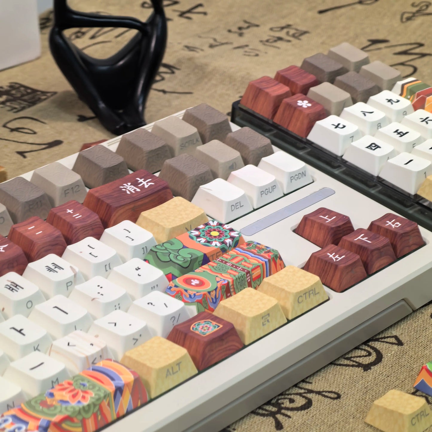 Conjunto de Keycaps Retro Coreanos