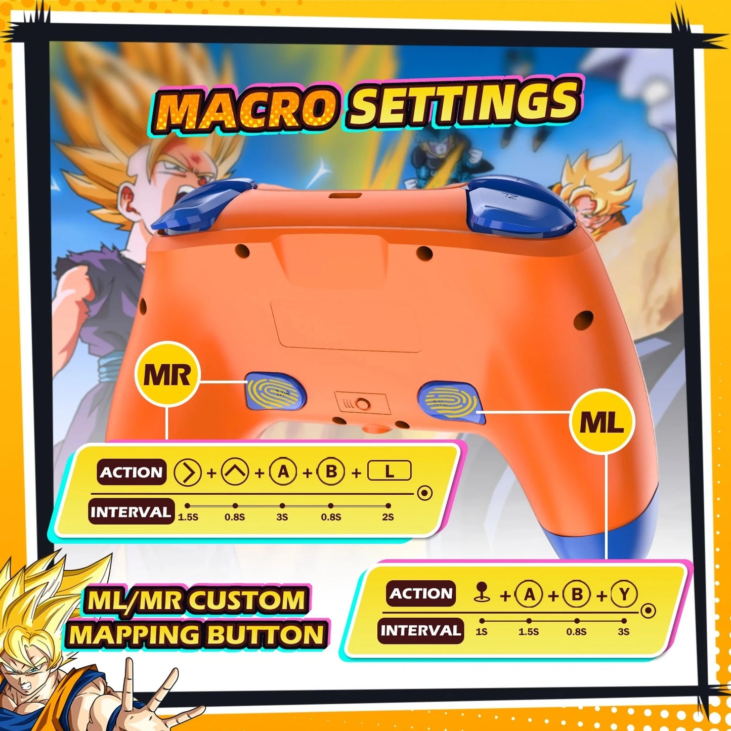 Controle Gen4 Pro Dragon Ball Z (Switch)