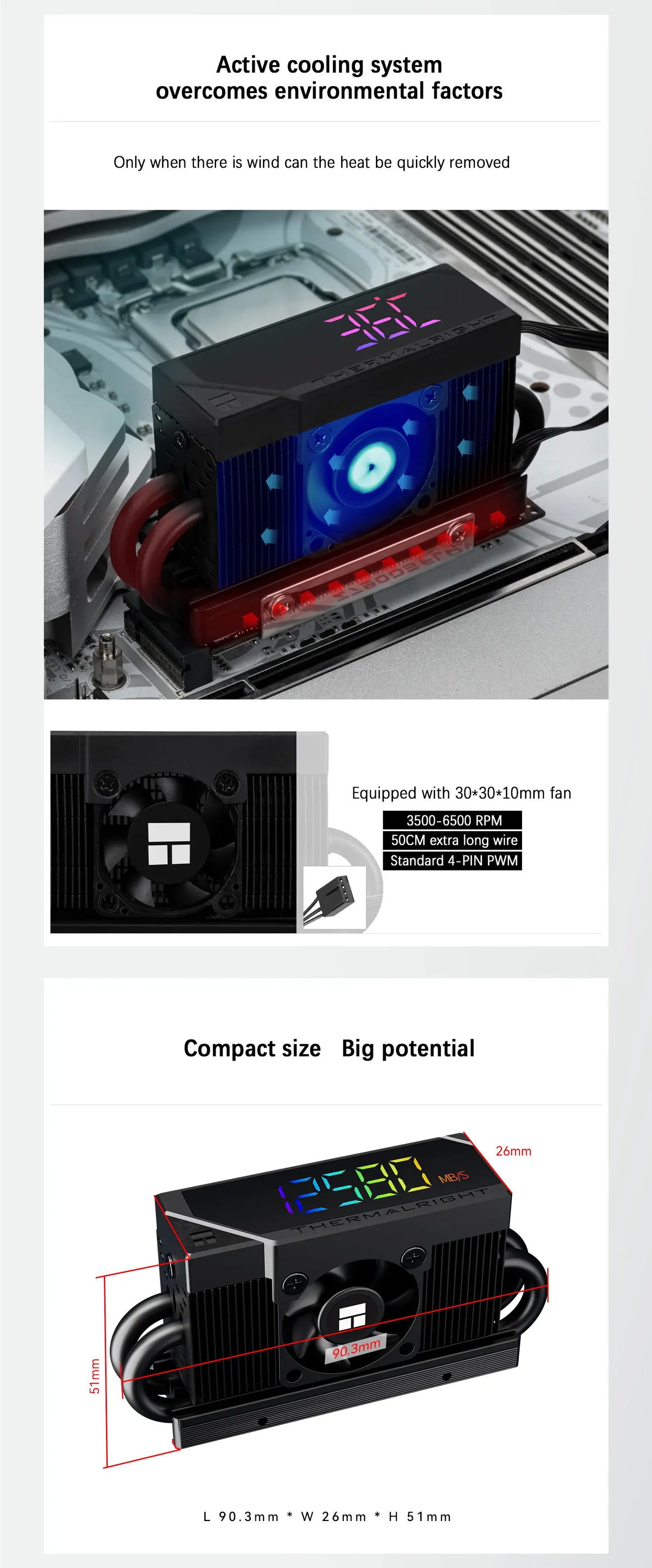 Dissipador HR-10 PRO Digital (2280)