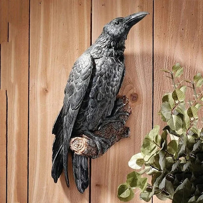 Crow Wall Statue