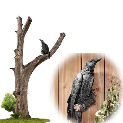 Crow Wall Statue