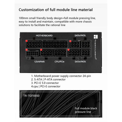 Alimentatore modulare TR-TGFX (550-1000W) 80 Plus Gold Bianco