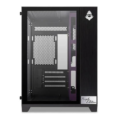 Gabinete para jugadores de torre media Mancer CV300 Purple Edition