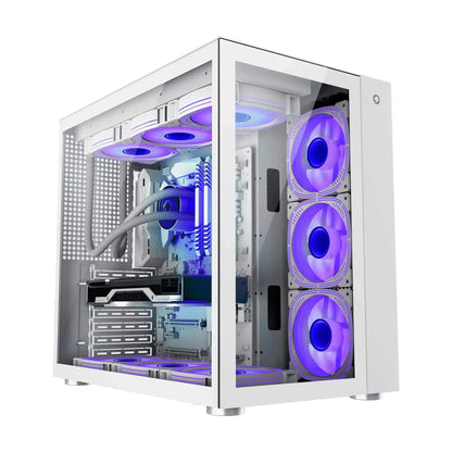 Gabinete Lucent Branco com Kit 3 Fans