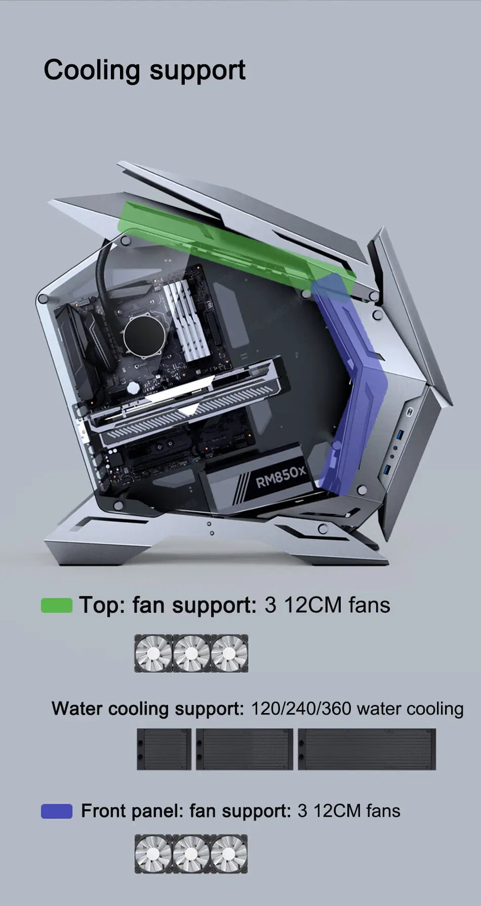Gabinete Gamer MOD-3 (E-ATX)