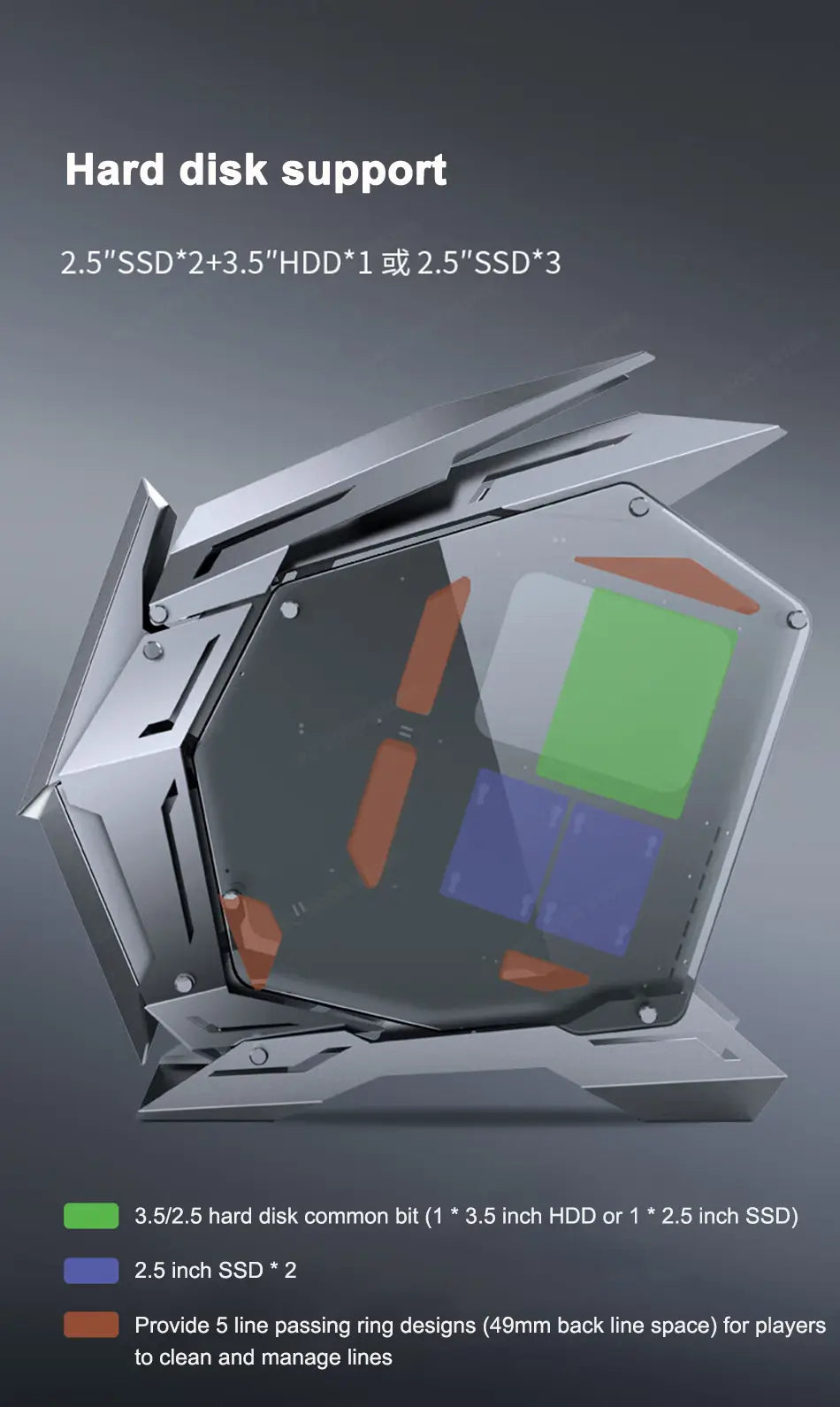 Gabinete Gamer MOD-3 (E-ATX)