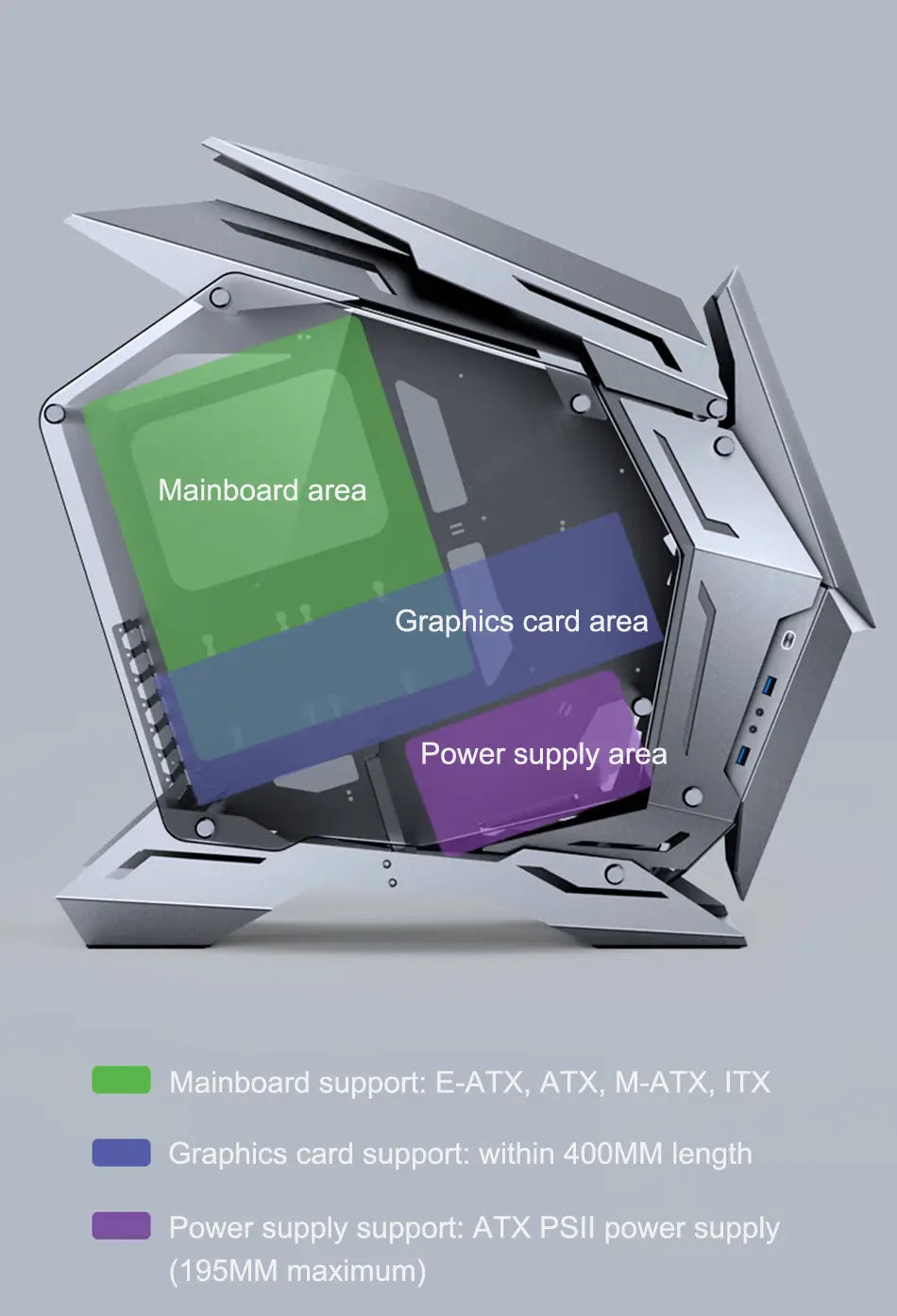Gabinete Gamer MOD-3 (E-ATX)
