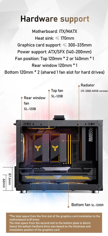 Gabinete Minimalista C6 MAX (M-ATX)