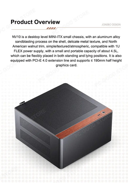 Gabinete Minimalista N10 (M-ITX)