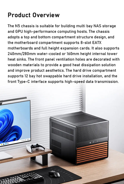 Gabinete Minimalista N5 (E-ATX)