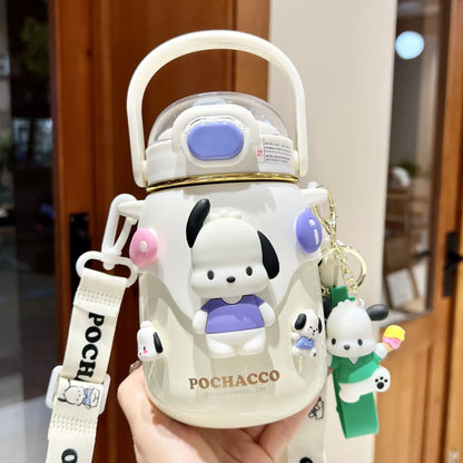 Garrafa Térmica Sanrio – 700ml (Kuromi, Cinnamoroll...)