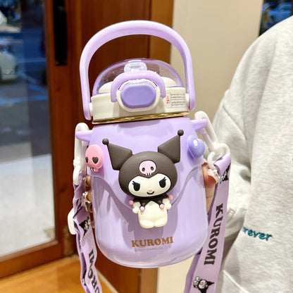 Garrafa Térmica Sanrio – 700ml (Kuromi, Cinnamoroll...)