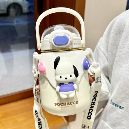 Garrafa Térmica Sanrio – 700ml (Kuromi, Cinnamoroll...)