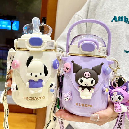 Garrafa Térmica Sanrio – 700ml (Kuromi, Cinnamoroll...)