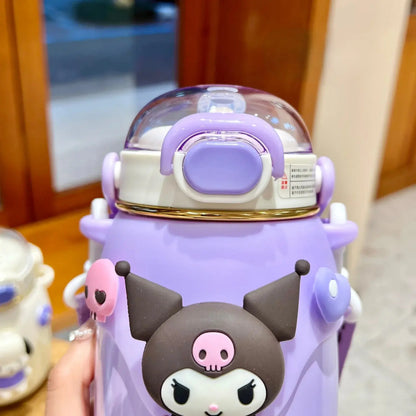 Garrafa Térmica Sanrio – 700ml (Kuromi, Cinnamoroll...)