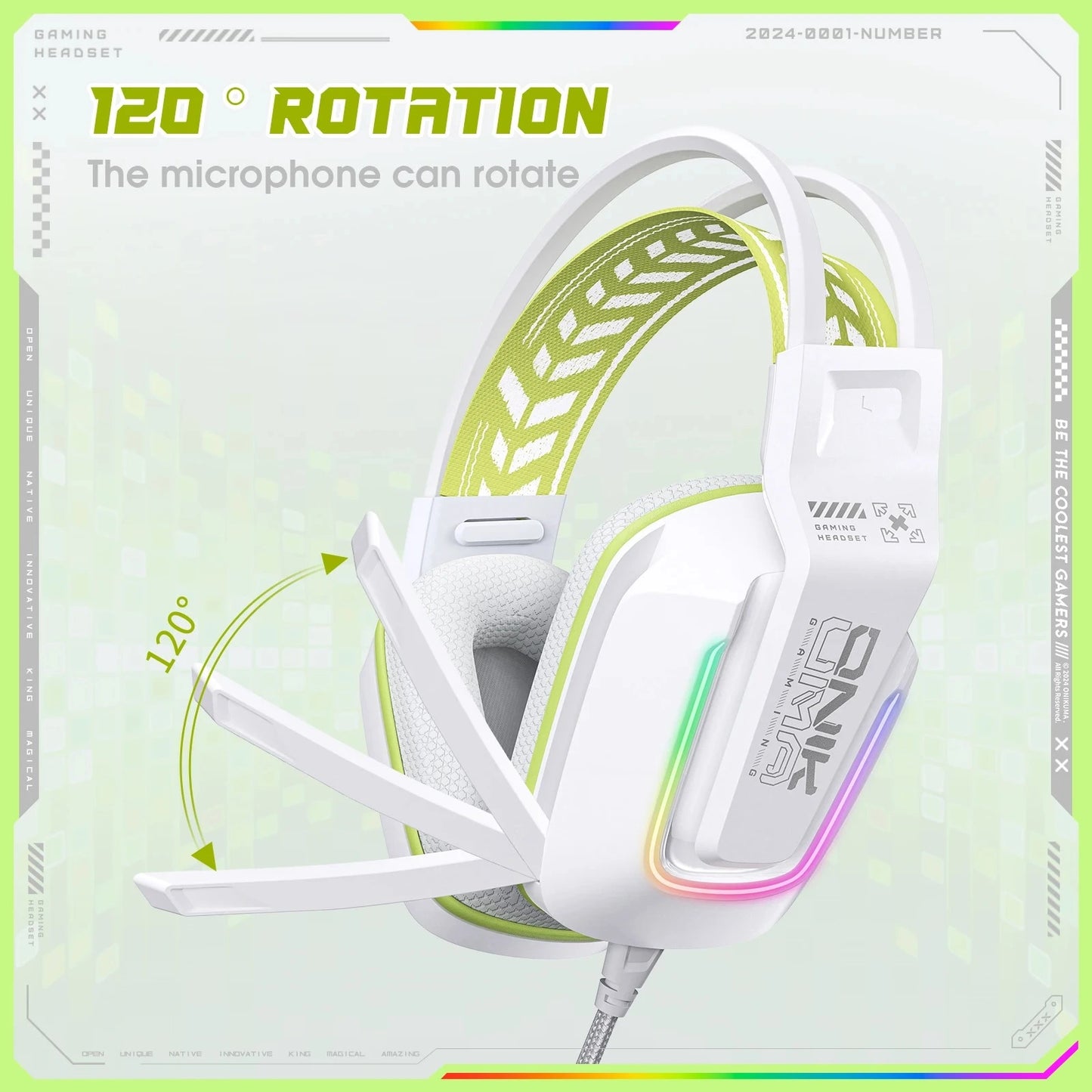 X13 White Headset