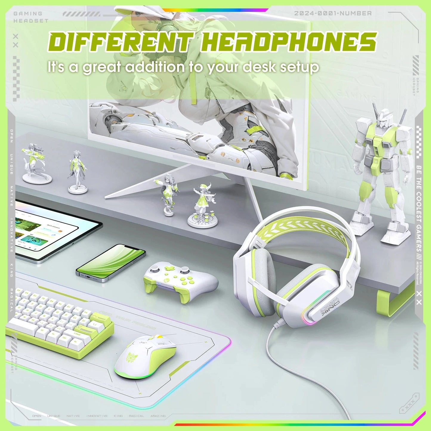 X13 White Headset