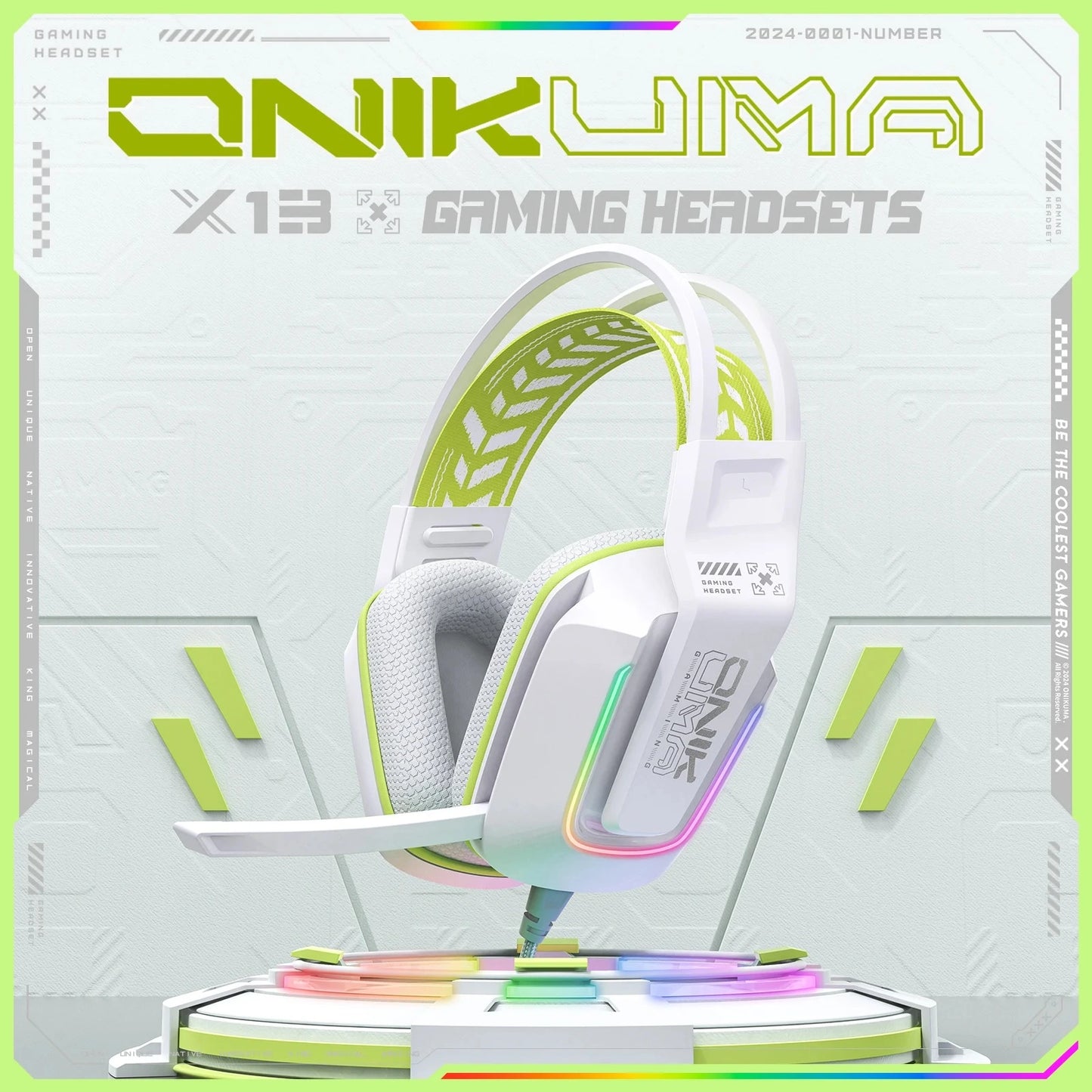 X13 White Headset