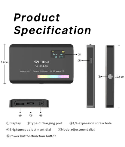 Iluminação RGB VL120