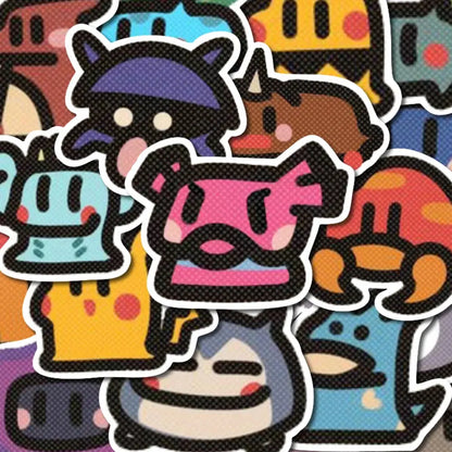 Kit com 100 Adesivos Pokémon Kawaii