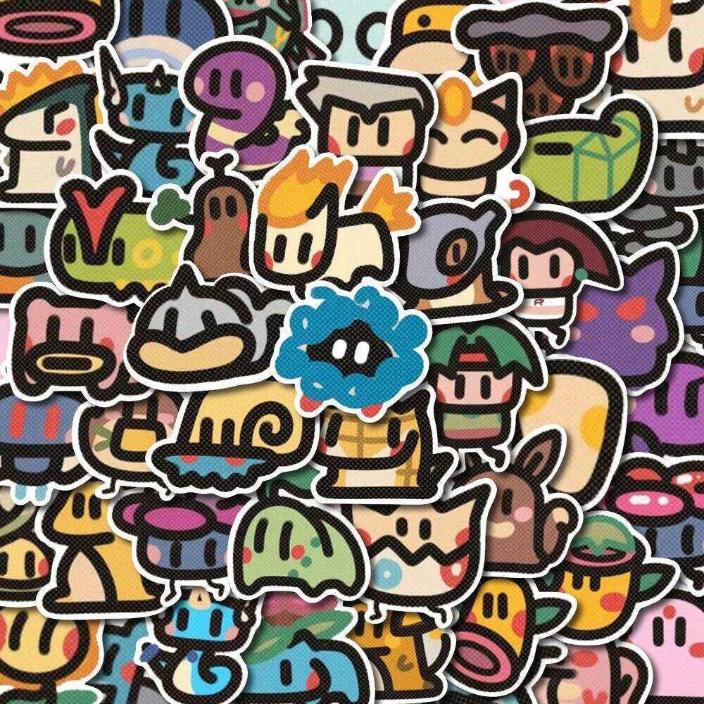 Kit com 100 Adesivos Pokémon Kawaii