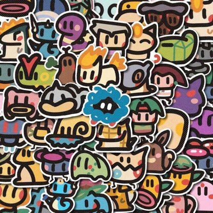 Kit com 100 Adesivos Pokémon Kawaii