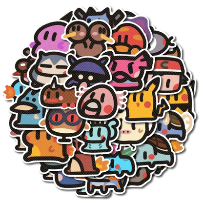 Kit com 100 Adesivos Pokémon Kawaii