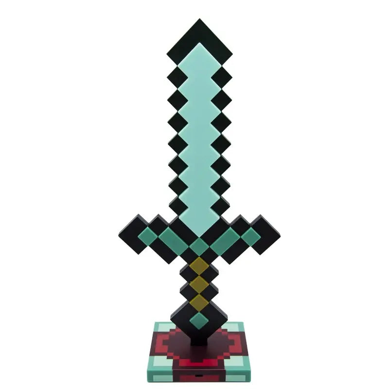 Luminária Espada de Diamante (Minecraft)