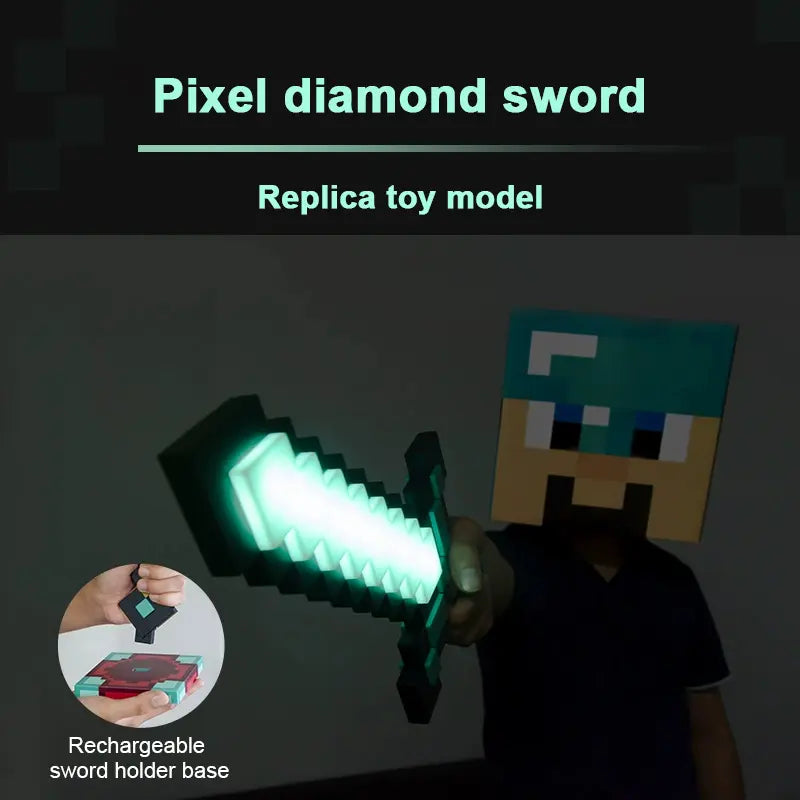 Luminária Espada de Diamante (Minecraft)
