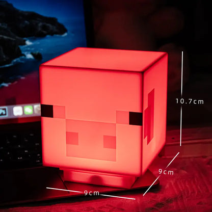 Luminária Porquinho-Rosa (Minecraft)