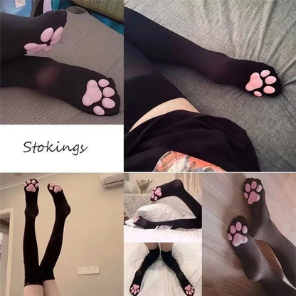 Kitty 3D High Sock