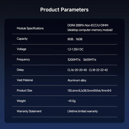 UD11 3600Mhz DDR4 Memory