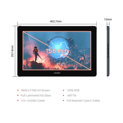 Kamvas Pro 16 Graphics Tablet (4K UHD)
