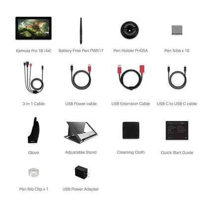Kamvas Pro 16 Graphics Tablet (4K UHD)