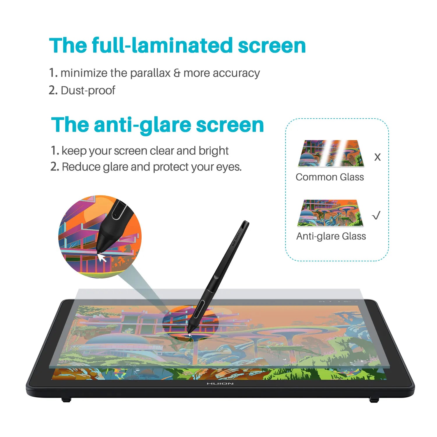Kamvas 22 Plus QLED Graphics Tablet (1080p)