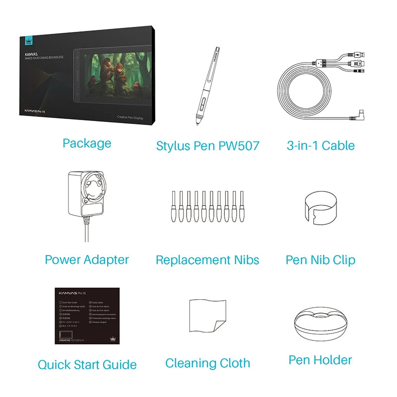 Mesa Digitalizadora Kamvas Pro 16