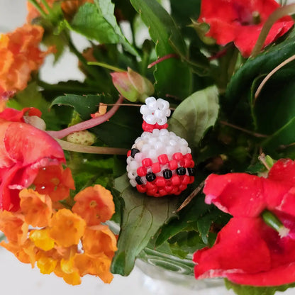 Mini perline di Babbo Natale (2,3 cm)