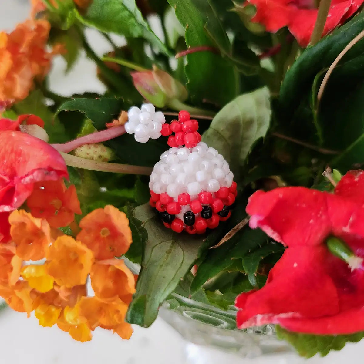 Mini perline di Babbo Natale (2,3 cm)