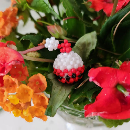 Mini perline di Babbo Natale (2,3 cm)