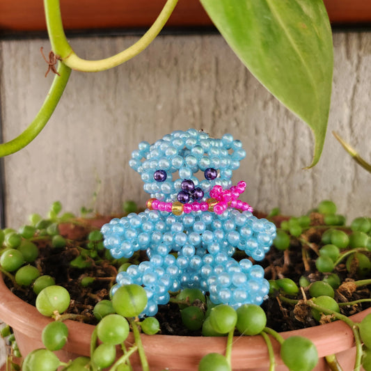 Chaveiro de Miçanga Ursinho Melvin (6cm)