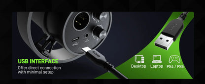 Microfone Dinâmico K688 (USB/XLR)